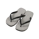 Japanese Zori Flip Flops – Sashiko Fabric Black | Made in Japan