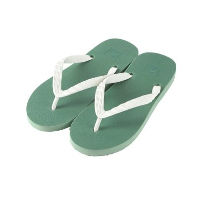 Photo1: flip-flops「SUGARCANE」GREEN×WHITE
