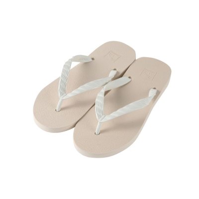 Photo1: flip-flops「SUGARCANE」CREAM×WHITE