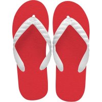 beach sandal red sole