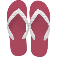 beach sandal burgundy sole
