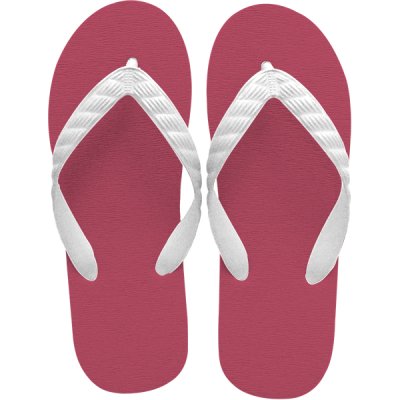 Photo1: beach sandal burgundy sole