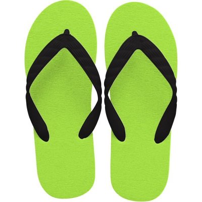 Photo2: beach sandal lime green sole