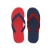 Photo1: CRAZY Flip Flops – Red × Navy | Made in Japan (1)