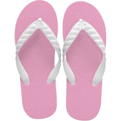 Photo1: Simple Flip-Flops – Pink Sole | Made in Japan