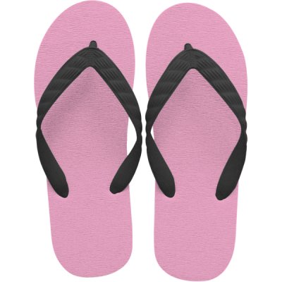 Photo2: Simple Flip-Flops – Pink Sole | Made in Japan