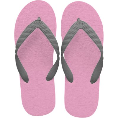 Photo3: Simple Flip-Flops – Pink Sole | Made in Japan