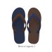Photo2: CRAZY Flip Flops – Brown × Navy | Made in Japan (2)