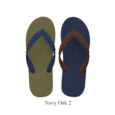 Photo2: CRAZY Flip Flops – Navy × City Green | Made in Japan