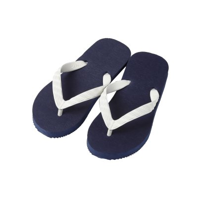 Photo11: Simple Flip-Flops – Navy Sole (Made in Japan)