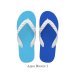 Photo2: CRAZY Flip Flops – Royal Blue × Aqua Blue | Made in Japan (2)
