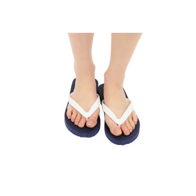 Photo9: Simple Flip-Flops – Navy Sole (Made in Japan)