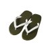 Photo6: Olive Large Size Flip-Flops (29–32 cm / US 11–14) – TSUKUMO | Made in Japan (6)