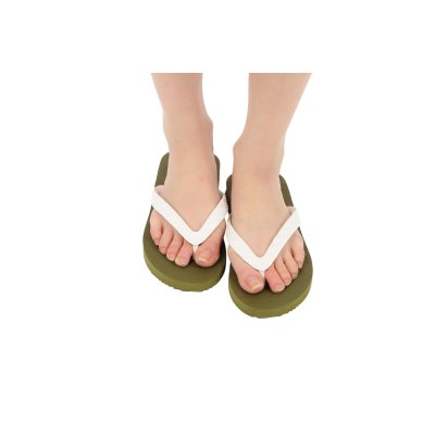 Photo5: Olive Large Size Flip-Flops (29–32 cm / US 11–14) – TSUKUMO | Made in Japan