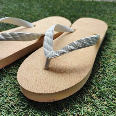 Photo1: Oyster Shell Natural Rubber Flip Flops – Made in Japan