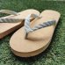 Photo1: Oyster Shell Natural Rubber Flip Flops – Made in Japan (1)