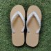 Photo3: Oyster Shell Natural Rubber Flip Flops – Made in Japan (3)