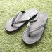 Photo2: Glove Leather Flip Flops – Black | Made in Japan (2)