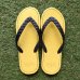 Photo1: Glove Leather Flip Flops – Yellow | Made in Japan (1)