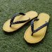 Photo2: Glove Leather Flip Flops – Yellow | Made in Japan (2)