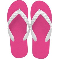 flip-flops tropical pink sole