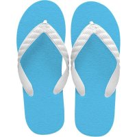 flip-flops aqua blue sole