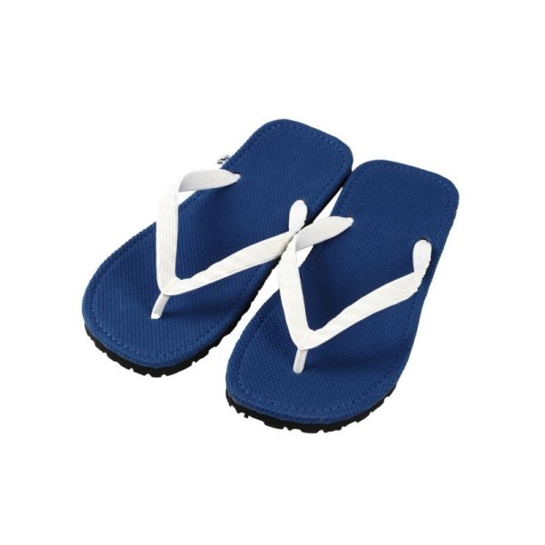 Photo1: flip-flops「JAPANESE ZORI」sashiko fabric blue (1)