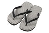 Photo: flip-flops「JAPANESE ZORI」sashiko fabric black