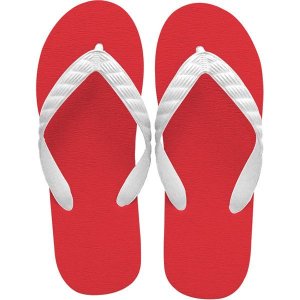 Photo: beach sandal red sole