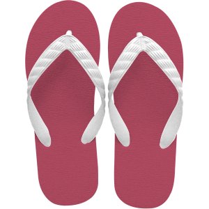 Photo: beach sandal burgundy sole