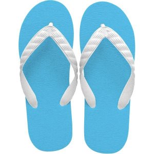 Photo: beach sandal aqua blue sole