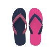 Photo1: CRAZY Flip Flops – Navy × Tropical Pink | Made in Japan (1)