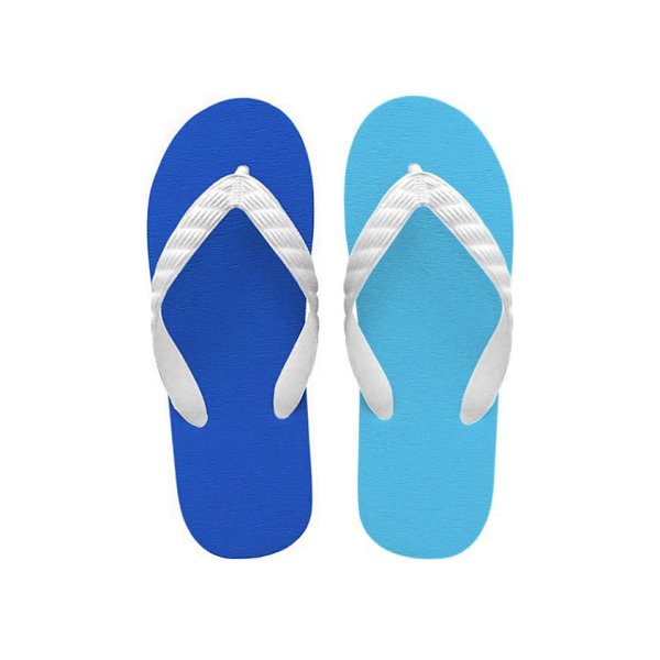 Photo1: CRAZY Flip Flops – Royal Blue × Aqua Blue | Made in Japan (1)