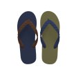Photo1: CRAZY Flip Flops – Navy × City Green | Made in Japan (1)