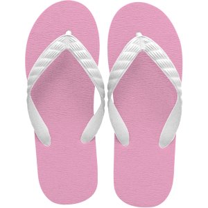 Photo: Simple Flip-Flops – Pink Sole | Made in Japan