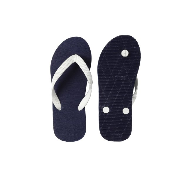 Photo13: Simple Flip-Flops – Navy Sole (Made in Japan) (13)
