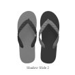 Photo2: CRAZY Flip Flops – Black × Gray | Made in Japan (2)