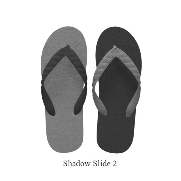 Photo2: CRAZY Flip Flops – Black × Gray | Made in Japan (2)