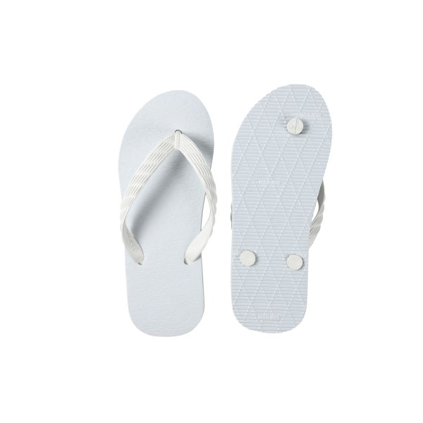 Photo8: White Large Size Flip-Flops (29–32 cm / US 11–14) – TSUKUMO | Made in Japan (8)