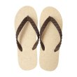 Photo1: Oyster Shell Natural Rubber Flip Flops – Made in Japan (1)