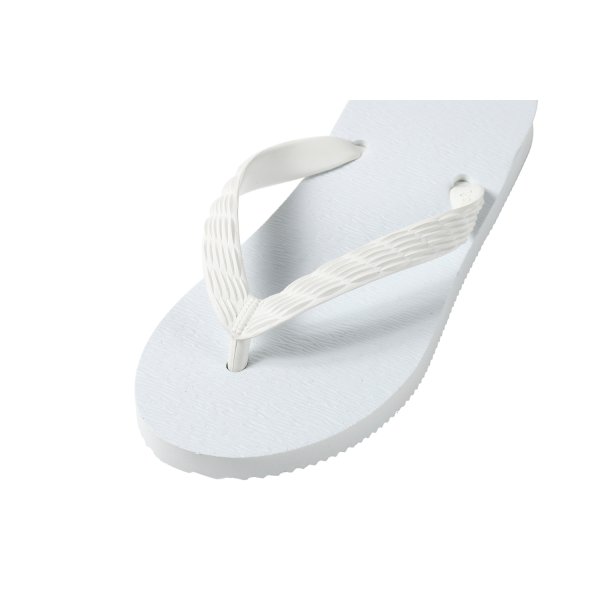 Photo7: White Large Size Flip-Flops (29–32 cm / US 11–14) – TSUKUMO | Made in Japan (7)