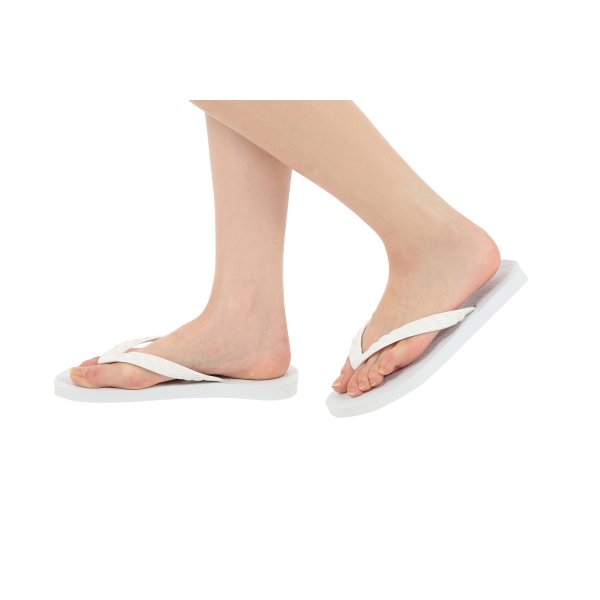 Photo3: White Large Size Flip-Flops (29–32 cm / US 11–14) – TSUKUMO | Made in Japan (3)