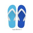 Photo2: CRAZY Flip Flops – Royal Blue × Aqua Blue | Made in Japan (2)
