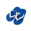 Photo12: Simple Flip-Flops – Royal Blue Sole | Made in Japan (12)