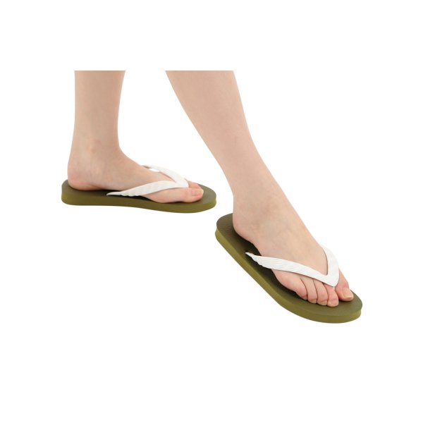 Photo8: Simple Flip-Flops – City Green (Olive) Sole | Made in Japan (8)