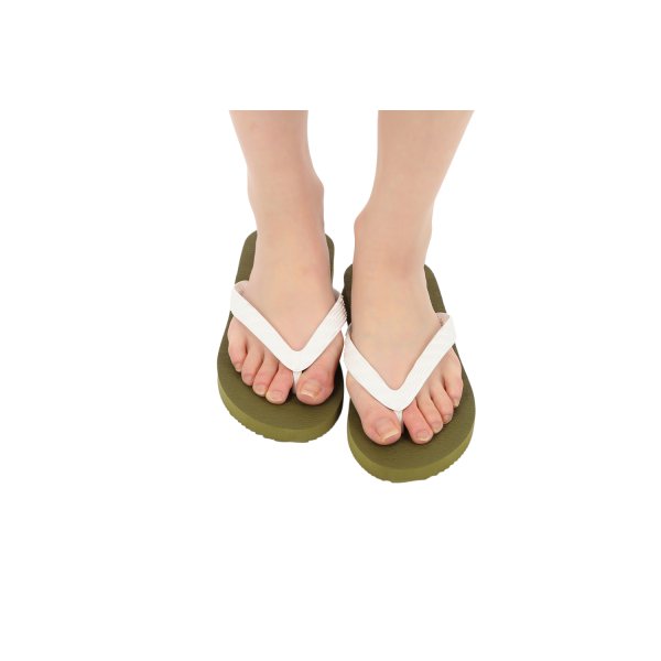 Photo5: Olive Large Size Flip-Flops (29–32 cm / US 11–14) – TSUKUMO | Made in Japan (5)