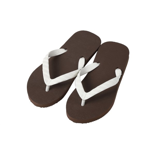 Photo12: Simple Flip-Flops – Brown Sole | Made in Japan (12)
