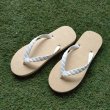 Photo4: Oyster Shell Natural Rubber Flip Flops – Made in Japan (4)