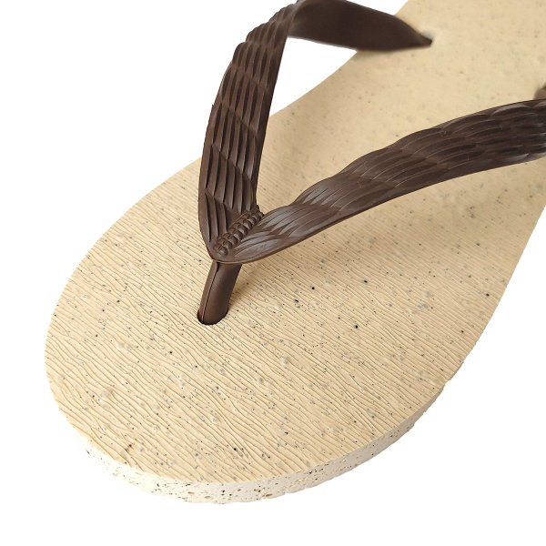 Photo5: Coffee Grounds Natural Rubber Flip Flops – Made in Japan (5)