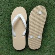 Photo6: Oyster Shell Natural Rubber Flip Flops – Made in Japan (6)
